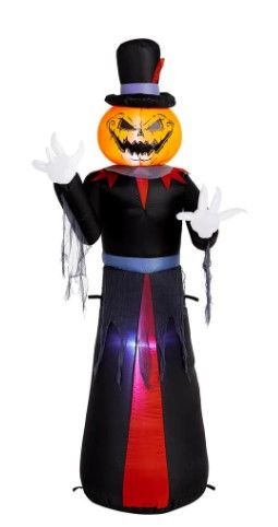 Photo 1 of *slightly dirty from shipping* 
Home Accents Holiday 5 ft. Pumpkin Head Reaper Airblown Halloween Inflatable