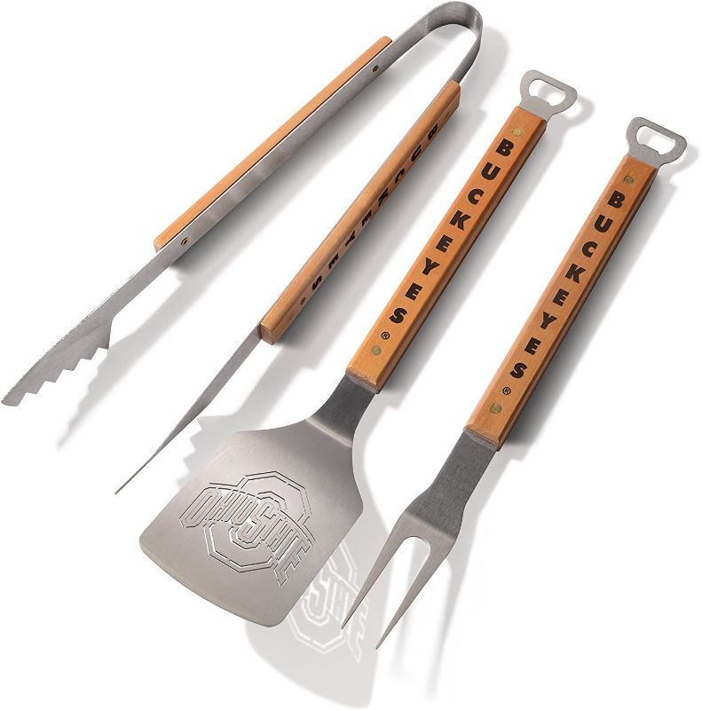 Photo 1 of *MISSING screw, SEE last picture* 
YouTheFan NCAA Classic Series 3PC BBQ Grill Set
