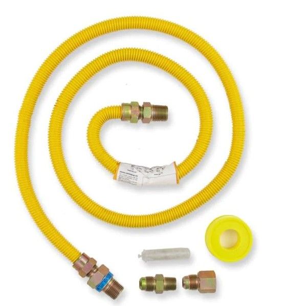 Photo 1 of 5 ft. Gas Dryer Connector Kit
