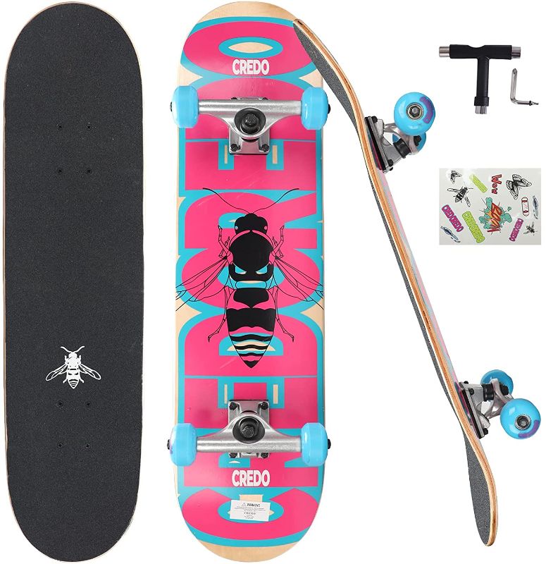 Photo 1 of *MISSING tools*
*SEE last picture, needs to be fixed*
CREDO STREET Standard Skateboards, 31"x 8"Skateboard for Kids Ages 6-12 and Adult,7 Layer Canadian Maple Double Kick Deck Skate Board for Extreme Sports & Outdoors
