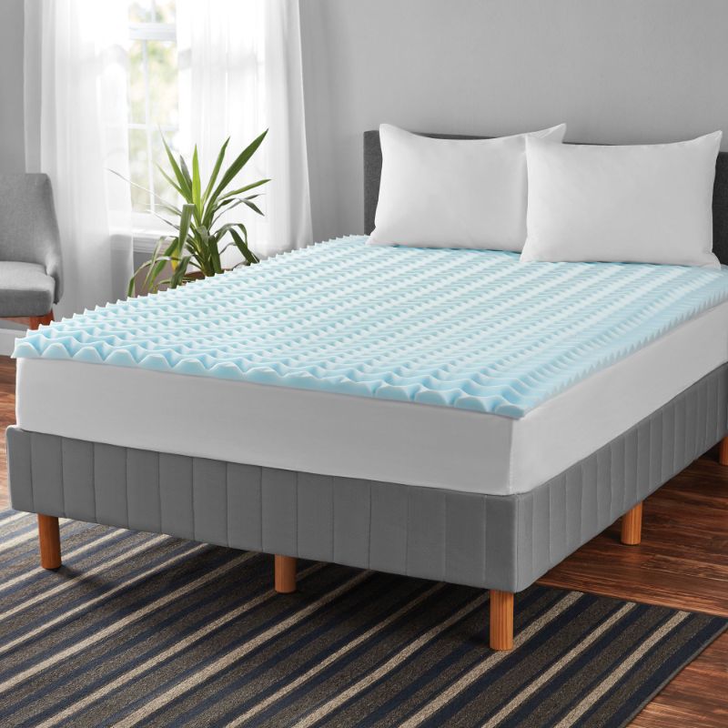 Photo 1 of 1.5-inch Memory Foam Mattress Topper, Twin/Twin XL