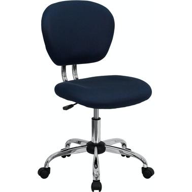 Photo 1 of Flash Furniture Mesh Padded Swivel Task Office Chair - Navy - Mid-Back