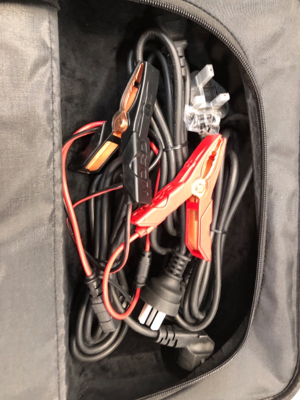 Photo 1 of NOCO GENIUS10, 10-Amp Fully-Automatic Smart Charger, 6V and 12V Battery Charger, Battery Maintainer, Trickle Charger, and Battery Desulfator with Temperature Compensation
