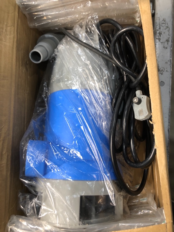 Photo 1 of Submersible Clean/Dirty Water Sump Pump 1.2hp with Water Sensor Automatic System, 28'Head, 62gpm, Thermal Protector, Copper Winding - Schraiberpump - Model WSD 890
CRACKED IN BACK.