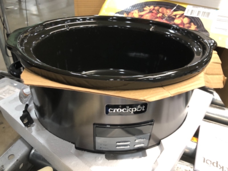 Photo 1 of Crock-Pot Digital Slow Cooker - 8 qt - Black Stainless