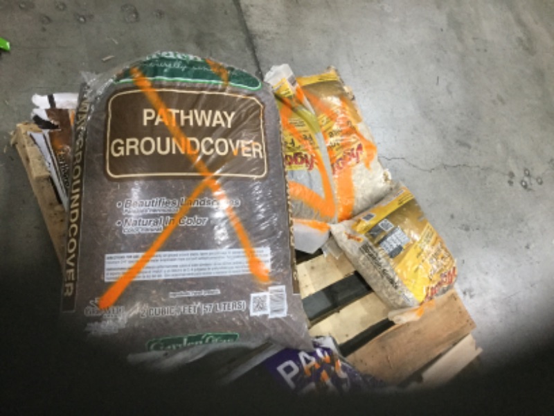 Photo 5 of 2 cu. ft. Top Soil 
 2 cu. ft. Pathway Bark 
Vigoro 0.5 cu. ft. Bagged Pea Gravel Pebbles
vigoro 1cu ft. Bagged mountain granite 

Sold as is//nonrefundable//some bags have been opened