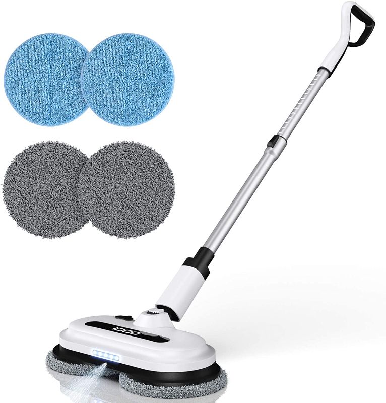 Photo 1 of 
Cordless Electric Spin Mop, Floor Cleaner with Built-in 300ml Water Tank,
