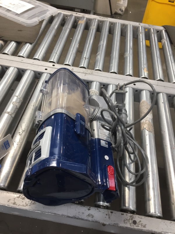 Photo 2 of Shark NV360 Navigator Lift-Away Deluxe Upright Vacuum with Large Dust Cup Capacity, HEPA Filter, Swivel Steering, Upholstery Tool & Crevice Tool, Blue


//TESTED, POWERS ON//USED, DIRTY