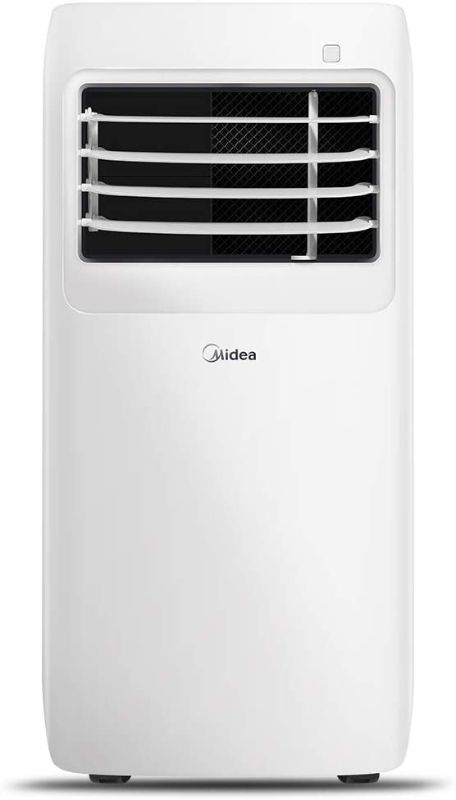 Photo 1 of MIDEA MAP08R1CWT 8,000 (5300 BTU SACC), Remote Control, Complete Window Mount Exhaust Kit 3-in-1 Portable Air Conditioner, Dehumidifier, Fan, for Rooms up to 175 sq ft, White
//tested, powers on//damaged //