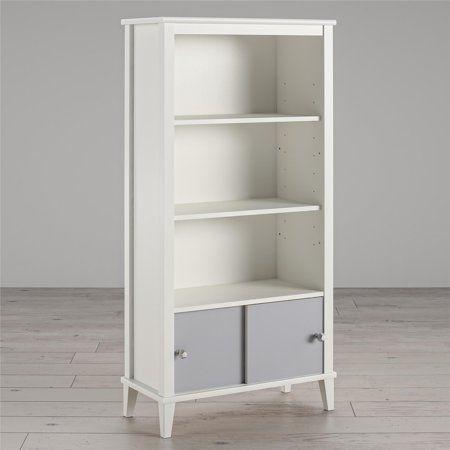 Photo 1 of Little Seeds Monarch Hill Poppy Kids' Bookcase - 27.44-in X 54.92-in - Gray