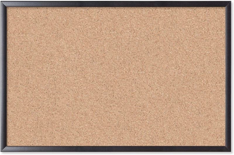 Photo 1 of (CRACKED BOARD/FRAME) 
U Brands Cork Bulletin Board, 35"x23" (301U00-01)
