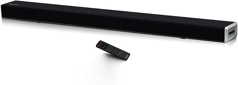 Photo 1 of (CRACKED END/BACK; SCRATCH DAMAGES) 
Wohome TV Soundbar with Built-in Subwoofers 38-Inch 120W Support HDMI-ARC, Bluetooth 5.0, AUX USB Inputs, 6 Drivers and LED Display, Surround Sound Bar Home Theater Speaker System for TV, Model S9930
