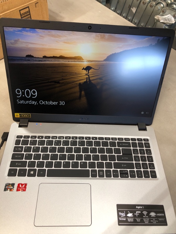 Photo 3 of 2021 Newest Acer Aspire 5 Slim Laptop, 15.6" Full HD IPS, AMD Ryzen 3 3350U Quad-Core Processor, 12GB DDR4 RAM, 512 GB SSD, Intel WiFi 6, Backlit KB, Fingerprint Reader, Win10 Home+Oydisen Cloth
