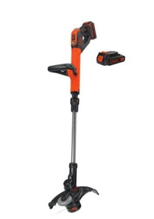 Photo 1 of 12 in. 20V MAX Lithium-Ion Cordless String Trimmer with (2) 1.5Ah Batteries and Charger Included
