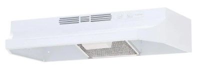 Photo 1 of *SEE last picture for damage*
Broan-NuTone RL6200 Series 30 in. Ductless Under Cabinet Range Hood with Light in White