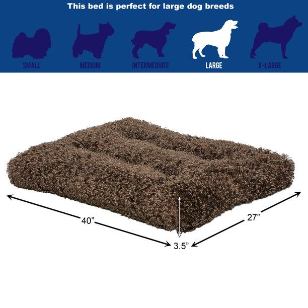 Photo 1 of *SEE last picture for damage*
MidWest Quiet Time Dog Bed & Crate Mat, Deluxe Ombre Swirl, 42", Cocoa Brown
