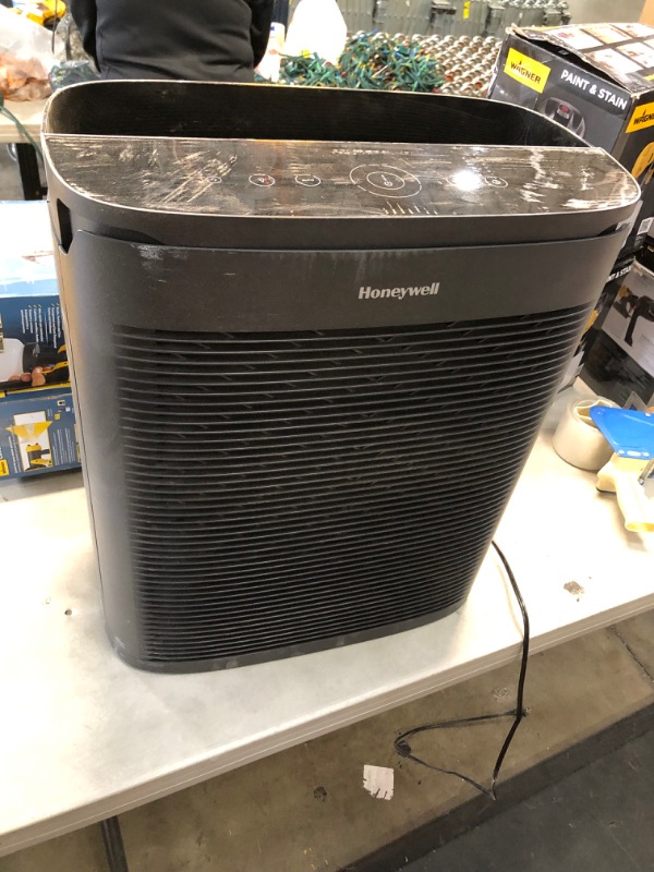 Photo 2 of *USED*
*MISSING manual*
Honeywell PowerPlus HEPA Air Purifier, Extra-Large Room (530 Sq. Ft.) Black
