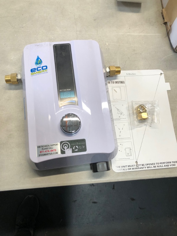 Photo 2 of *MISSING manual*
EcoSmart ECO 8 Tankless Electric Water Heater 8 kW 240 V