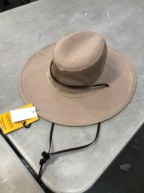Photo 1 of goldcoast sunwear pike crown mesh wide brim safari hat, one size