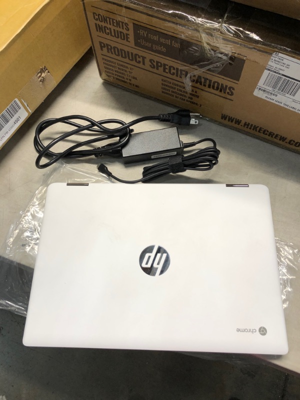 Photo 2 of *USED*
HP - 2-in-1 14" Touch-Screen Chromebook - Intel Pentium Silver - 4GB Memory - 64GB eMMC Flash Memory - Ceramic White
