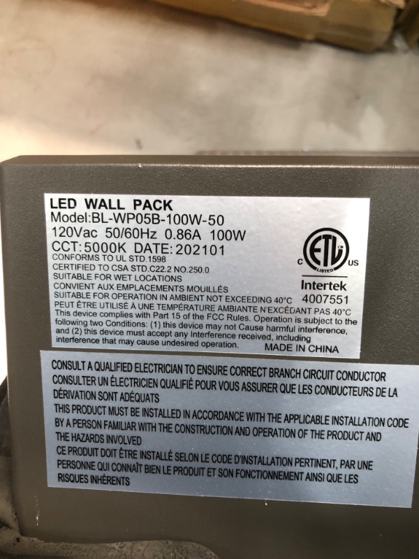 Photo 4 of 100W LED Wall Pack