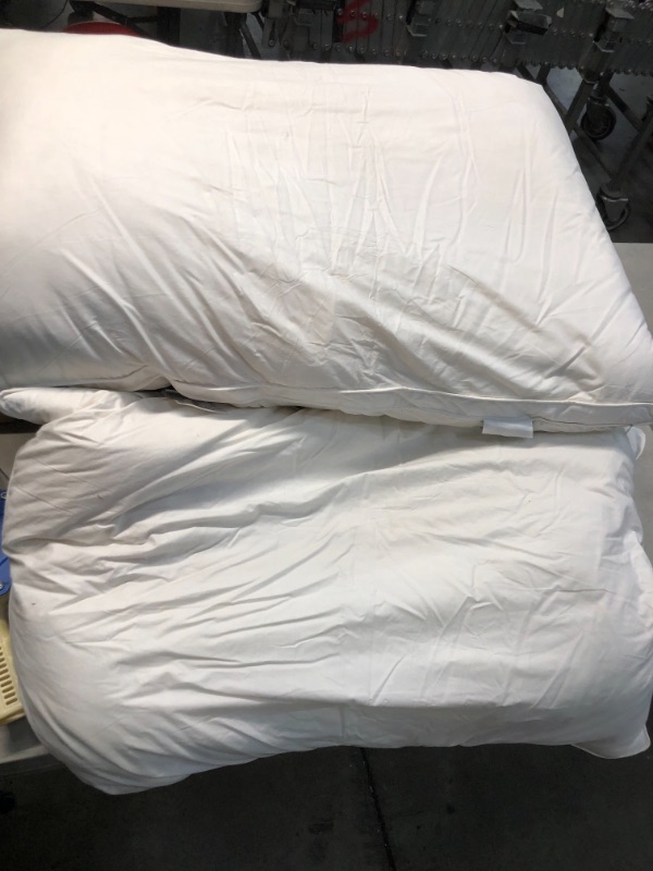 Photo 2 of *previously opened*
Damome Soft Down Pillows for Sleeping (2 Pack), Queen (20inx30in)-White Goose Down Feather Bed Pillow Inserts, 100% Brushed Cotton Cover 40s/2, 233 Thread Count, Lightweight, for All Sleep Positions
