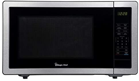 Photo 1 of ***PARTS ONLY*** Magic Chef Stainless Steel 1.1 Cu. Ft. 1000W Countertop Microwave Oven with Push-Button Door
