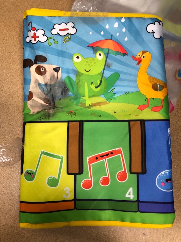 Photo 2 of DAMAGED: Joyjoz Baby Musical Mats with 25 Music Sounds, Musical Toys Child Floor Piano Keyboard Mat Carpet Animal Blanket Touch Playmat Early Education Toys for Baby Girls Boys Toddlers (1 to 5 Years Old)
