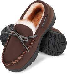 Photo 1 of NCCB Boys Slippers Girls Slippers Moccasin Memory Foam Winter Nonslip Indoor Outdoor Slippers size 2
