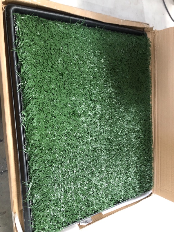 Photo 2 of Artificial Grass Puppy Pad for Dogs and Small Pets – Portable Training Pad with Tray – Dog Housebreaking Supplies by PETMAKER