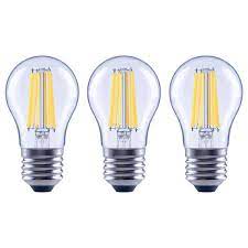 Photo 1 of 100-Watt Equivalent A15 Dimmable Appliance Fan Clear Glass Filament LED Vintage Edison Light Bulb Daylight (4 3-Packs)
