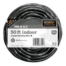 Photo 1 of 50 ft. 6/2 Black Stranded CerroMax SLiPWire CU NM-B W/G Wire
