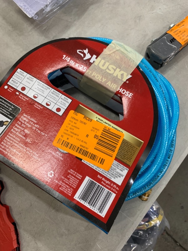 Photo 2 of 1/4 in. x 25 ft. Polyurethane Air Hose with Couplers
