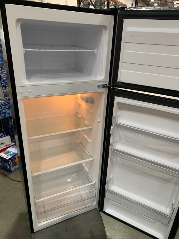 Photo 7 of 7.1 cu. ft. Top Freezer Refrigerator in Stainless Steel Look
