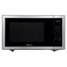 Photo 1 of 1.1 cu. ft. Countertop Microwave in Stainless Steel with Gray Cavity
