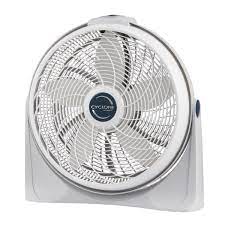 Photo 1 of Cyclone Power Circulator 20 in. 3 Speed White Floor Fan with Adjustable Fan Head
