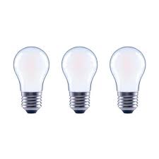 Photo 1 of 40-Watt Equivalent A15 Dimmable ENERGY STAR Frosted Glass Decorative Filament Vintage LED Light Bulb Daylight (3-Pack)
