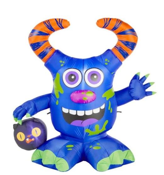 Photo 1 of 4.5 ft. Doodle Monster with Candy Bucket Airblown Halloween Inflatable
PREVIOSLY OPENED