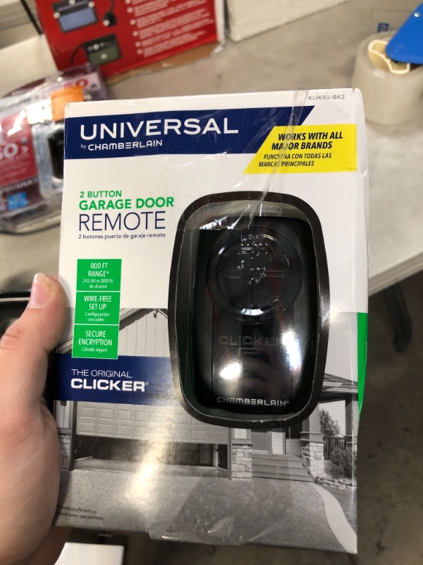 Photo 2 of Universal Clicker Black Garage Door Remote Control
PREVIOUSLY OPENED