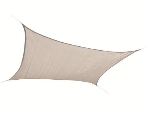 Photo 1 of 8 ft. x 12 ft. Almond Rectangle Shade Sail
