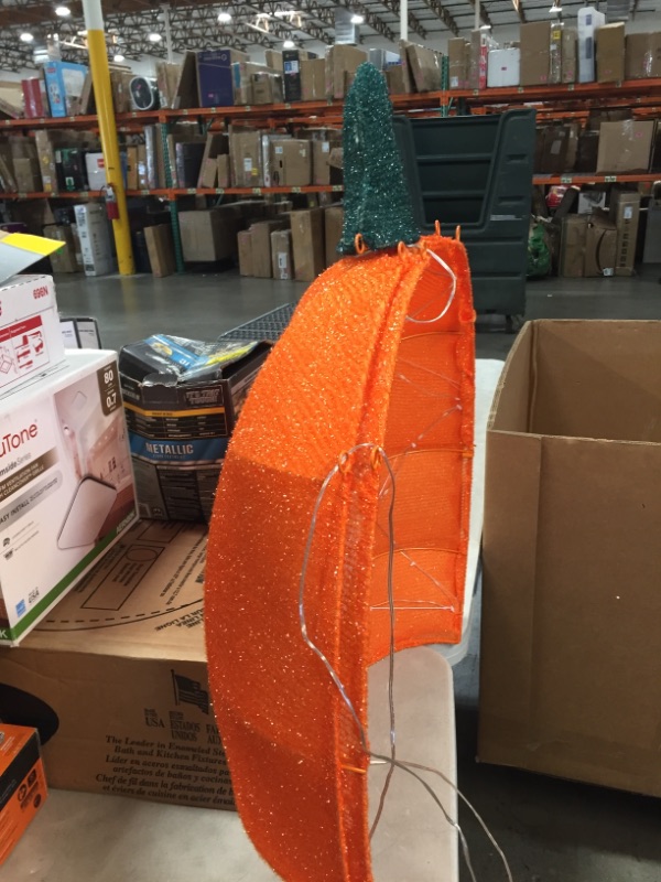 Photo 2 of 2.5 ft. 217-Light Tape Light Pumpkin Halloween Yard Decoration
AS IS USED, DAMAGED, LIGHTS WORK ONLY PARTIALLY, PLEASE SEE PHOTOS 