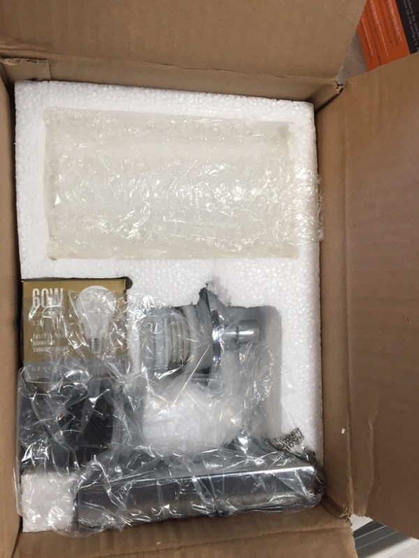 Photo 1 of Alturas 1-Light Chrome Sconce with LED Bulb

