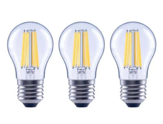 Photo 1 of 100-Watt Equivalent A15 Dimmable Appliance Fan Clear Glass Filament LED Vintage Edison Light Bulb Soft White (3-Pack)
(2 BOXES, 6LIGHT BULBS) 