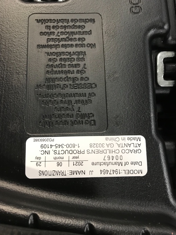 Photo 5 of Graco Tranzitions 3-in-1 Harness Booster, Black
AS IS USED, DAMAGED, PLEASE SEE PHOTOS 