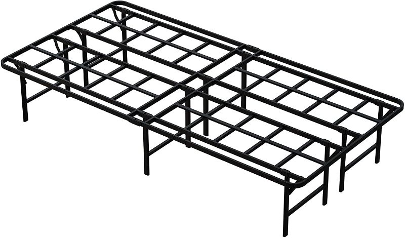 Photo 1 of 14 Inch Foldable Metal Platform Bed Frame Twin XL Size, Heavy Duty Sturdy Mattress Foundation, No Box Spring Needed, Noise Free, Easy Install
PREVIOUSLY OPENED 
