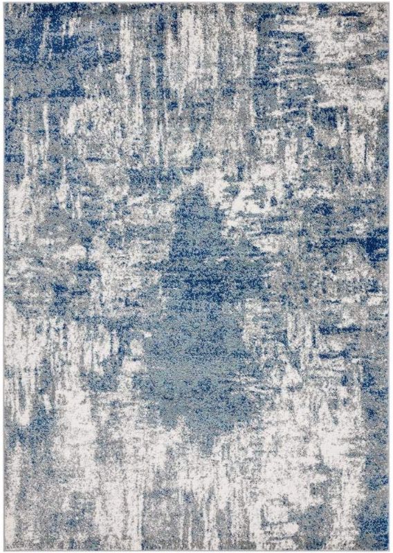 Photo 1 of Luxe Weavers Victoria Collection 9086 Light Blue 8x10 Modern Abstract Area Rug
