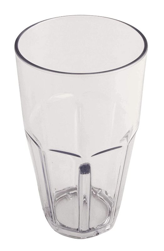 Photo 1 of  Heavy-Duty Shatterproof Faceted Plastic Tumbler, 32 Ounce, Clear (Set of 4)
