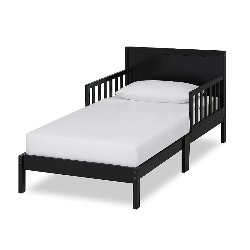 Photo 1 of Dream On Me Brookside Toddler Bed in Black, Greenguard Gold Certified, 53x29x28 Inch (Pack of 1)
**PREVIOUSLY OPENED**