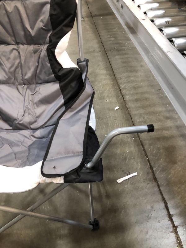 Photo 3 of  Camping Chair 
**LEFT ARM REST IS BROKEN**
**ACTUAL CHAIR IS DIFFERENT FROM STOCK PHOTO**