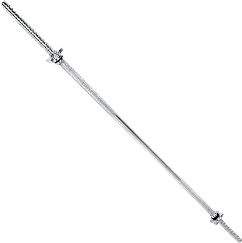 Photo 1 of  Barbell 60-Inch Solid Threaded Standard Barbell, CHROME
